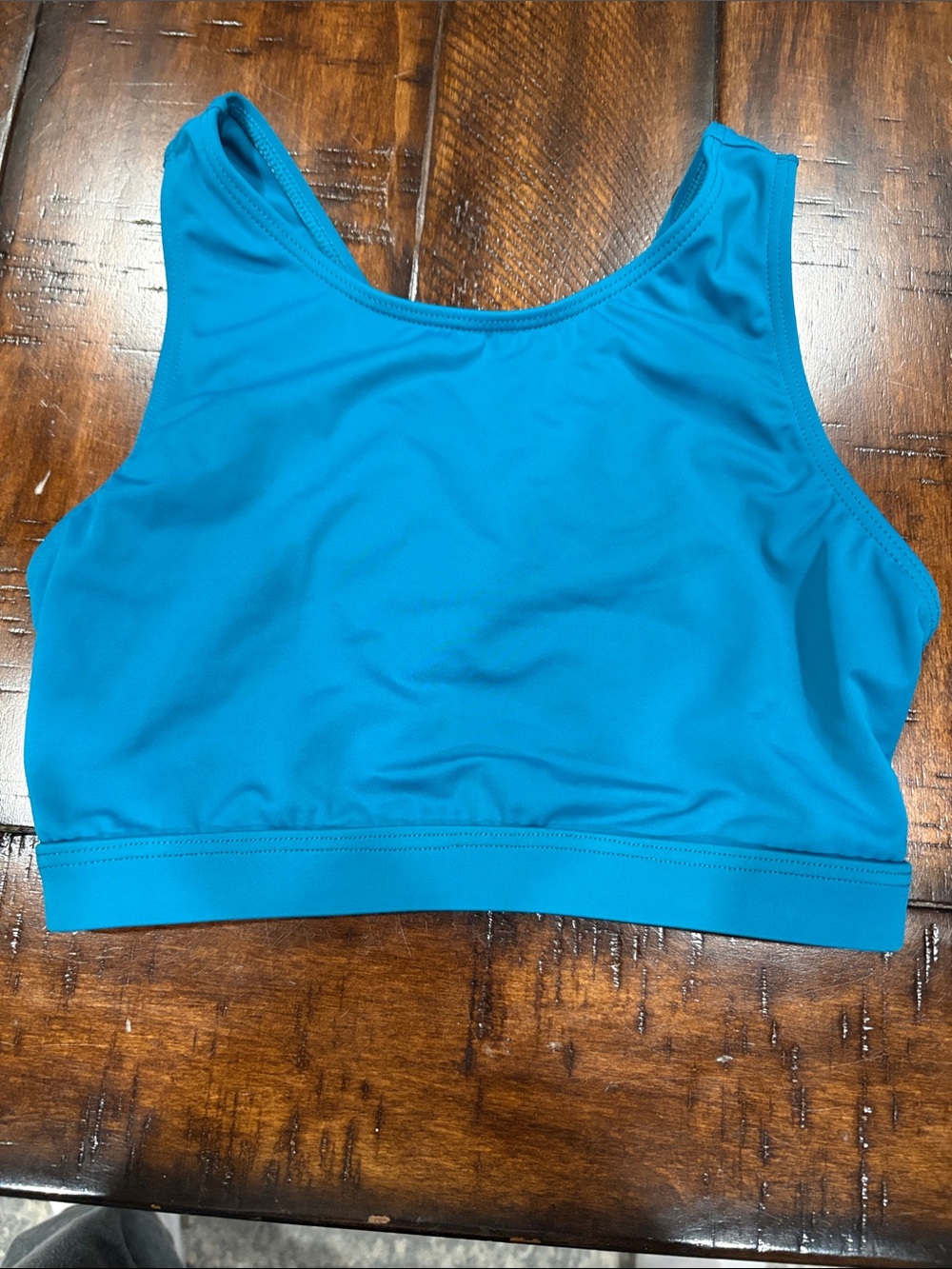 balera Bright Blue Crop Sports Bra - Picture 1 of 5